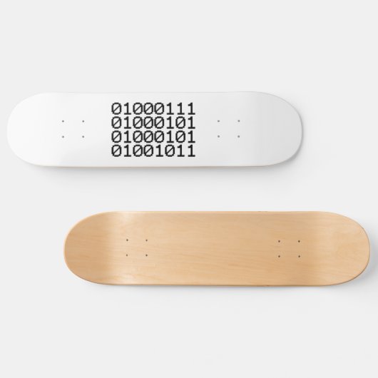 BINARY GEEK SKATEBOARD (Horizontaal)