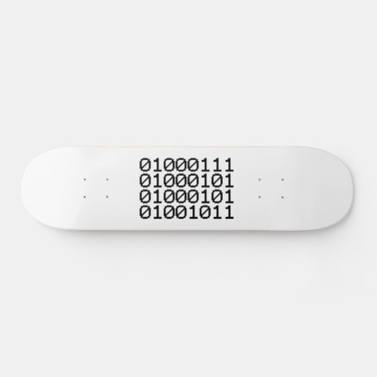 BINARY GEEK SKATEBOARD (Horizontaal)