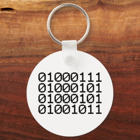 BINARY GEEK SLEUTELHANGER (Voorkant)