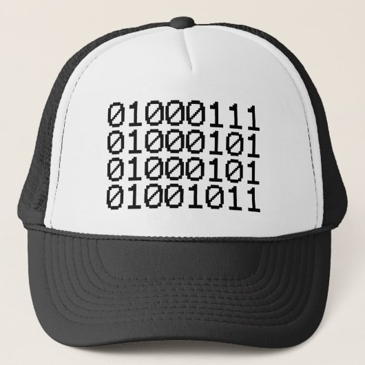 BINARY GEEK TRUCKER PET (Voorkant)