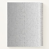 Binary Logic Spiral Notebook – Modern Design Notitieboek (Achterkant)