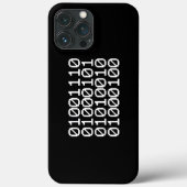BINARY NERD Hoesje-Mate iPhone CASE (Achterkant)