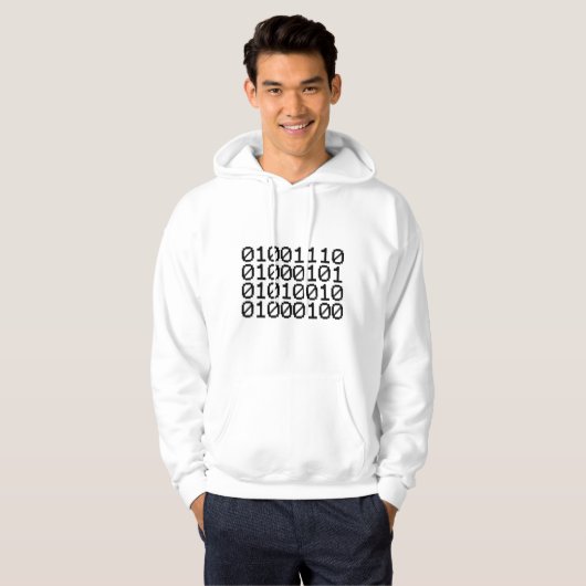 BINARY NERD HOODIE (Voorkant volledig)
