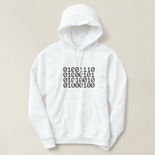 BINARY NERD HOODIE (Design voorkant)