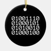 BINARY NERD KERAMISCH ORNAMENT (Voorkant)