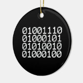 BINARY NERD KERAMISCH ORNAMENT (Links)