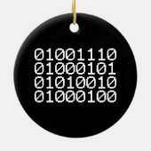 BINARY NERD KERAMISCH ORNAMENT (Achterkant)