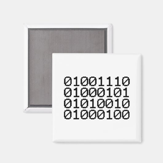 BINARY NERD MAGNEET (Voorkant / Achterkant)