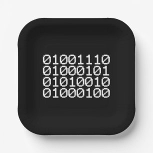 BINARY NERD PAPIEREN BORDJE