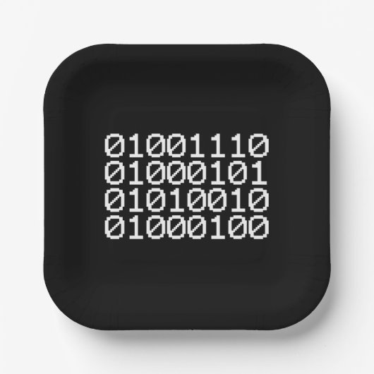 BINARY NERD PAPIEREN BORDJE (Voorkant)