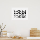 BINARY NERD POSTER (Keuken)
