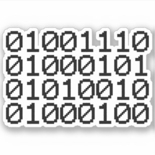 BINARY NERD STICKER