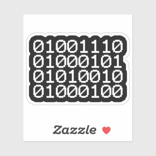 BINARY NERD STICKER (Vel)