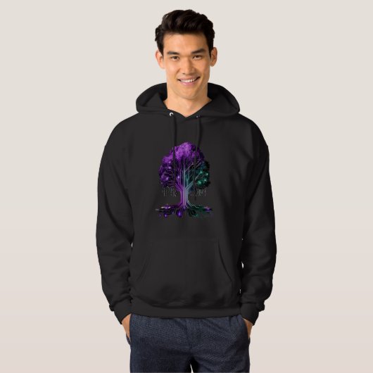 Binary Tree Coder Computer Programmer Design Hoodie (Voorkant volledig)