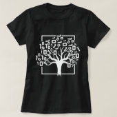 Binary Tree Computer Science Coding Programmer App T-shirt (Design voorkant)