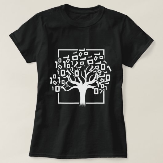 Binary Tree Computer Science Coding Programmer App T-shirt (Design voorkant)