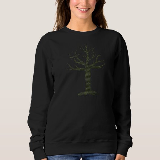 Binary Tree Illustratie Computer Coding Ik ben pro Trui (Voorkant)