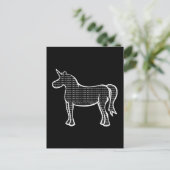 Binary Unicorn Briefkaart (Staand voorkant)