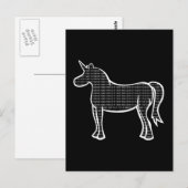 Binary Unicorn Briefkaart (Voorkant / Achterkant)