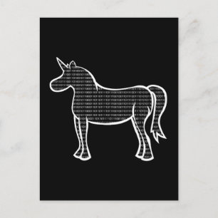 Binary Unicorn Briefkaart