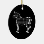 Binary Unicorn Keramisch Ornament (Rechts)