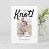 Bind de knoop bruiloft receptie QR-code Kaart (Staand voorkant)