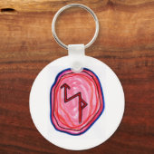 Bind Rune voor Bedrijfs Succes Sleutelhanger (Voorkant)