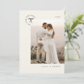 Bind The Knot Elopement Minimale foto aankondiging (Staand voorkant)