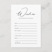 Bindadvies en wensen voor bruid en bruid advieskaart (Voorkant)