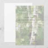 Bindboomontwerp voor de uitnodiging voor weddensch (Voorkant / Achterkant)