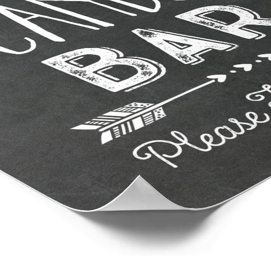 Bindborden voor weddenschap Snoep Poster (Hoek)