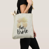 Bindbriefje  gouden anananassen Damaspapier Tote Bag (Dichtbij)