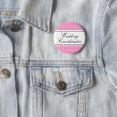 Bindcoördinator pinback-knoppen | Roze Ronde Button 5,7 Cm (In situ)