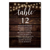 Binddiner, roestrijke gasten kaart (Achterkant)