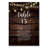 Binddiner, roestrijke gasten kaart (Achterkant)