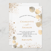 Bindemalyptus glitter gouden bladglitter kaart (Voorkant / Achterkant)