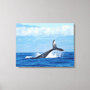 Bindende afdruk van blauw Zee Canvas Afdruk