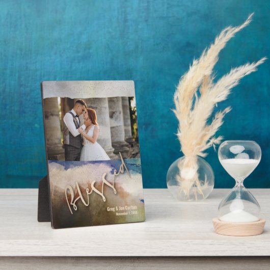 Bindende BLESSED Waterverf Fotoplaat (Zijkant)