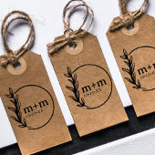 Bindende bruid en bruinkoolmonogram op maat  zelfinktende stempel