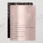 Bindende Monogram Blush Roos Strings Kaart (Voorkant / Achterkant)