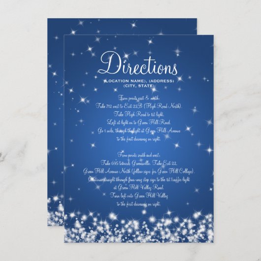 Bindende rijrichtingen Winterblauw Informatiekaartje (Voorkant / Achterkant)