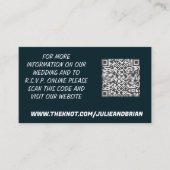 Bindende RSVP QR Code Minimalist Enclosure Kaart (Voorkant)