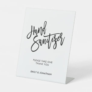 Bindende stijlvolle zwarte handheld reclamebord met voetstuk