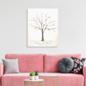 Bindende vingerafdrukstructuur - bijtend canvas afdruk (Insitu (Woonkamer))