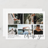 Bindfotocollage kalligrafie Bedankt (Voorkant / Achterkant)