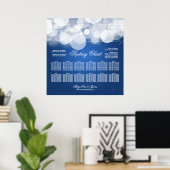 Bindgaas en Sparkle Blue Poster (Thuiskantoor)