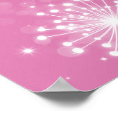 Bindgasser Zomer Sparkle Roos Roze Poster (Hoek)