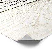 Bindgatenkaart Succulente Planten Rustisch hout Poster (Hoek)