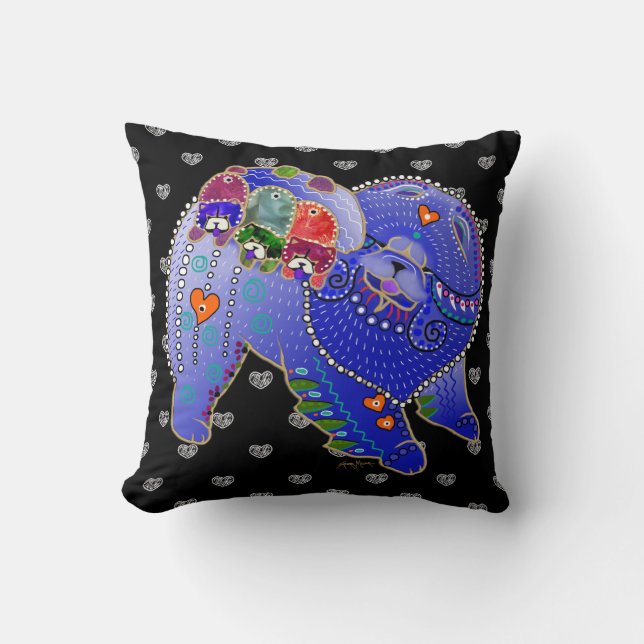 BINDI chow familie kussen (Voorkant)