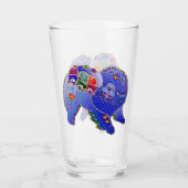 BINDI CHOW FAMILY 16 oz design en verre avant et a (Devant)